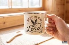 Rest In The Lord Psalm 37:7, Christian PNG For Bible Verse Product Image 3