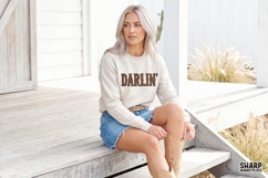 Darlin' Western Leopard Lettering Design, Southern Cowgirl Product Image 3