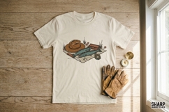 Fishing Still Life Summer PNG, Trendy PNG, Shirt PNG, Product Image 2
