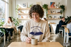 One Coffee Before We Fly, Funny UFO PNG Design, Alien Product Image 2