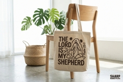The Lord Is My Shepherd PNG, Psalm 23:1 Christian Digital Product Image 4