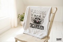 Raising Feral Raccoon Punk Graphic, Trendy Shirt Product Image 2