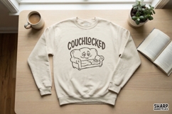 Couchlocked PNG, Funny Couch Potato Shirt Design, Stoned Product Image 2