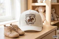 Cutest Little Cowboy, Western PNG For Trendy Shirt PNG, Product Image 6