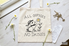 All Oopsies No Daisies Bunny PNG, Funny Rabbit Flower Product Image 3