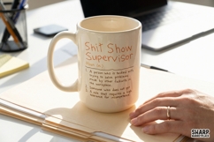 Shit Show Supervisor Definition PNG, Funny Sarcastic Product Image 2
