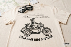 Good Dogs Ride Shotgun Western PNG For Funny PNG Dog Lover Product Image 4