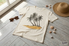 Tropical Paradise Palm Trees PNG, Summer Beach Vibes, Product Image 2