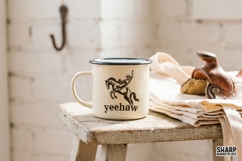 Yeehaw Bucking Bronco Rodeo Rider Art, PNG Designs With Product Image 3