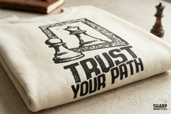 Trust Your Path PNG, Trendy PNG, Shirt PNG Chess Mirror Product Image 4