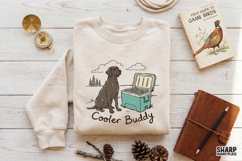 Cooler Buddy Dog Mom PNG Labrador Ice Chest Art, Camping Product Image 4