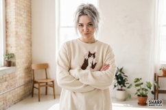 Rude Tuxedo Cat Flipping Claws, Shirt PNG With Funny PNG Product Image 3