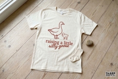 Raising A Little Silly Goose PNG, Funny Goose Mom Design, Product Image 2