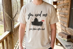 You And Me Gone Fishin' After Dark Fishing PNG Couple Boat Product Image 2