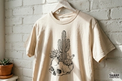 Desert Skull Cactus, Western PNG, Trendy PNG, Shirt PNG, Product Image 2