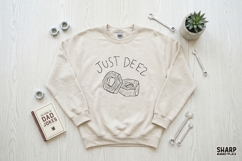 Just Deez PNG Designs, Trendy Nut Shirt PNG, Funny Food Pun Product Image 2