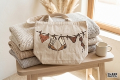 Western Summer Clothesline Boots And Bikini Art, PNG Product Image 4