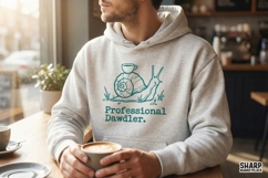 Professional Dawdler PNG, Funny Snail Digital Design, Lazy Product Image 3