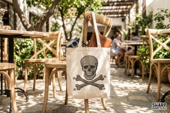 Skull And Crossbones, Halloween PNG, Trendy PNG, Shirt PNG, Product Image 4