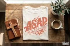 ASAP Always Stop And Pray PNG, Christian T-Shirt Design, Product Image 2