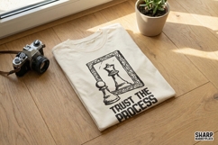 Trust The Process PNG, Motivational Chess Printable, Queen Product Image 2