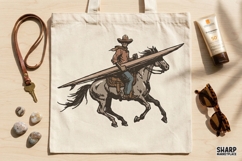 Cowboy Surfer Summer PNG, Western PNG, Trendy PNG, Product Image 4