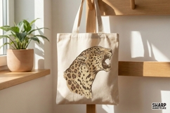 Leopard PNG Digital Download, Big Cat Printable Art, Product Image 3