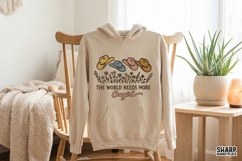 The World Needs More Cowgirl PNG, Western Hat Floral Shirt Product Image 3