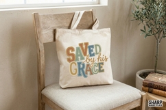 Saved By His Grace PNG, Christian PNG, Faith PNG, Colorful Product Image 4
