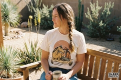 Cowgirl And Horse PNG, Western Friendship Art, Sunset Ranch Product Image 2