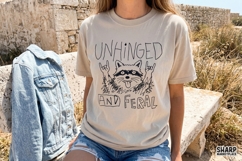 Unhinged And Feral Raccoon PNG, Funny Sarcastic Trash Panda Product Image 2