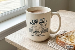 Feel But Don't Dwell Lamb PNG Designs, Trendy Funny PNG Product Image 4