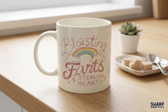 Blasting Farts Stealing Hearts, Valentine PNG Doodle, PNG Product Image 2