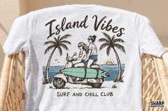 Island Vibes Surf And Chill Club PNG, Summer PNG, Trendy Product Image 3