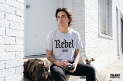 Rebel Soul, Western PNG Gothic Letter Shirt Design, Trendy Product Image 2