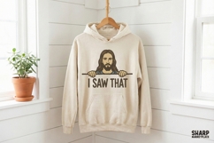 I Saw That PNG, Funny Jesus Shirt Design, Christian Product Image 3