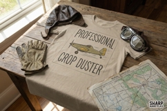 Professional Crop Duster PNG, Funny Farming Shirt, Product Image 3