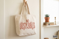 No Dusty Bibles, Floral Christian PNG, Bible Verse Product Image 4