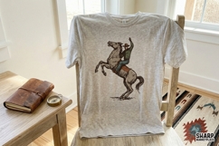 Rodeo Cowboy Horse PNG, Western PNG, Trendy PNG, Vintage Product Image 4