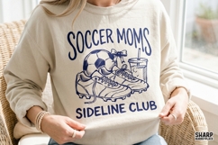 Soccer Moms Sideline Club Soccer PNG Game Day PNG Shirt, Product Image 2
