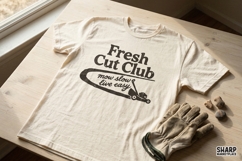 Fresh Cut Club Shirt PNG, Funny PNG, Trendy PNG Design With Product Image 4