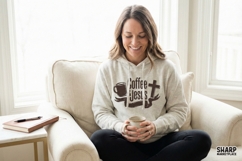Coffee &amp; Jesus PNG, Christian Faith Shirt Design, Religious Product Image 3