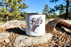 Werewolf Riding Motorcycle Graphic, Retro Monster Rider Product Image 4