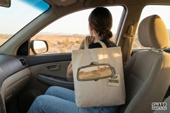 Keep Driving PNG, Vintage Desert Road Art, Rearview Mirror Product Image 4