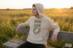 Good Luck PNG, Vintage Horseshoe Shirt Design, Retro Good Product Image 4