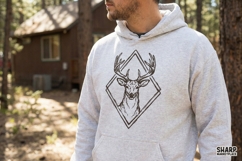 Deer Head PNG, Vintage Wildlife Art Print, Stag Product Image 4