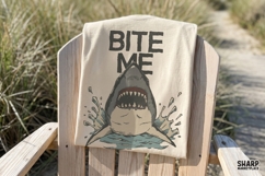 BITE ME Funny Shark Graphic, Sarcastic Ocean Humor Animal Product Image 3