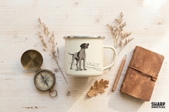 Vintage Pointer Dog Coastal Sketch, Png Designs For Shirt Product Image 4