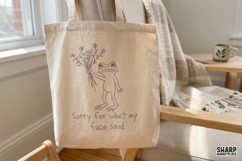 Sorry For What My Face Said, PNG Designs, Trendy Frog Product Image 4