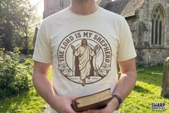 The Lord Is My Shepherd PNG, Psalm 23:1 Christian Shirt Product Image 2